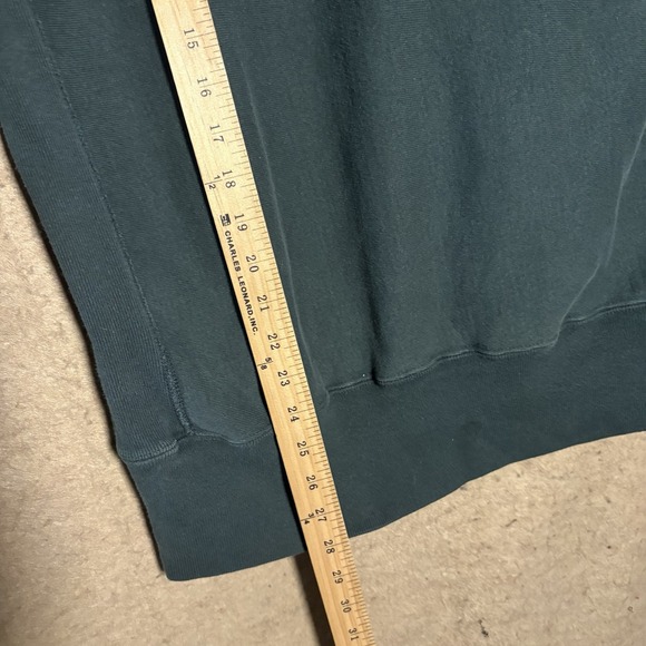 VTG Champion Reverse Weave Sweatshirt Womens Sz L Green Pullover Logo USA - Picture 7 of 8